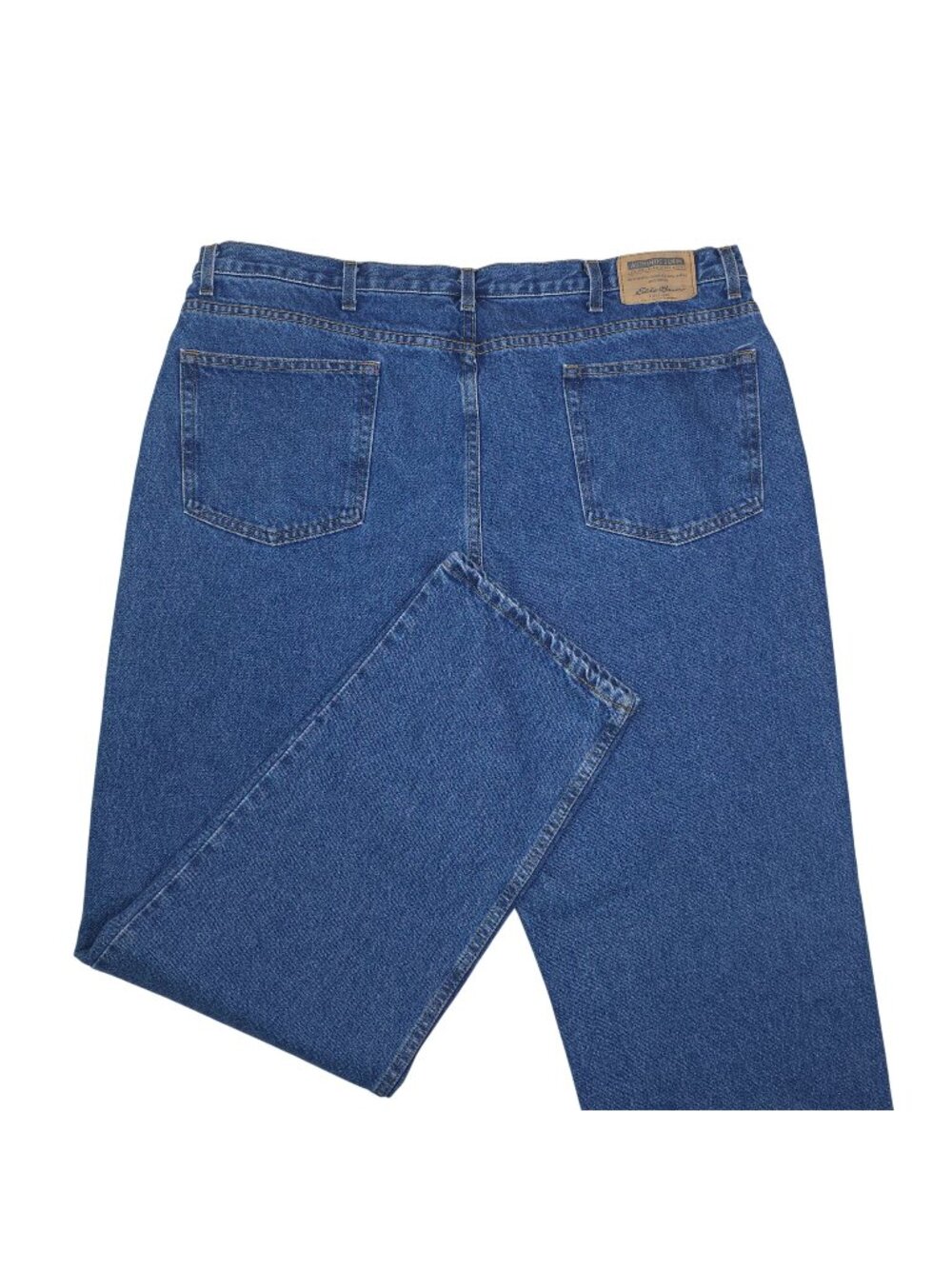 Vintage Eddie Bauer Mens Loose Fit Jeans 44x34 Tall 100% Cotton Durable Authenti